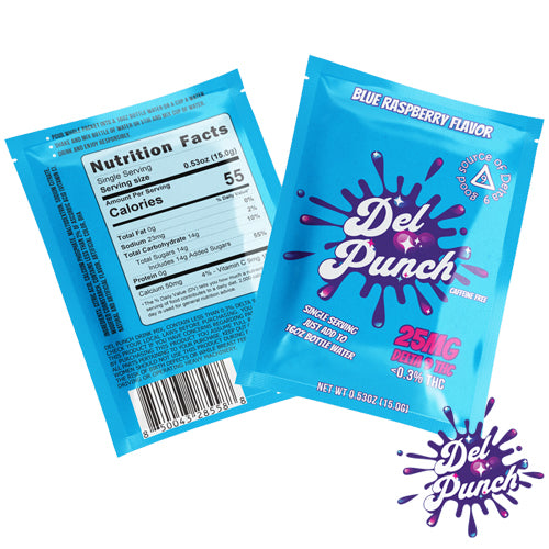 250mg Blue Raspberry Del Punch D9 Drink Mix
