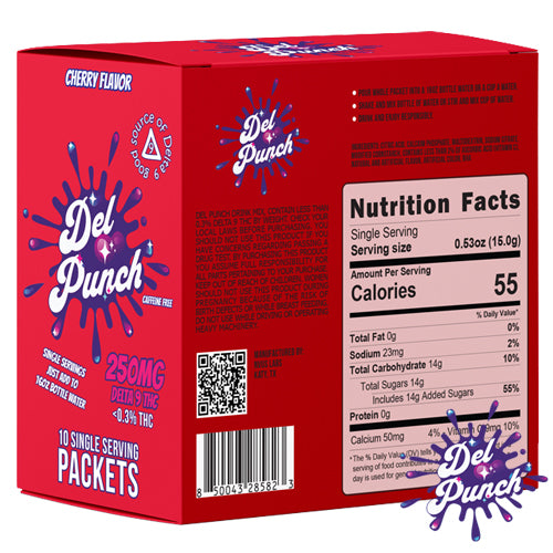 250mg Cherry Del Punch D9 Drink Mix