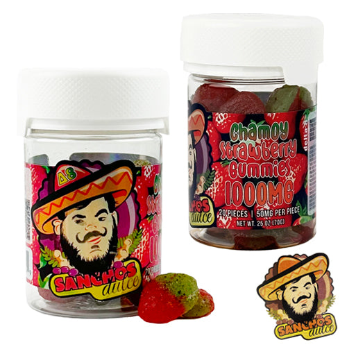 1000mg Δ8 Strawberry Chamoy Gummies